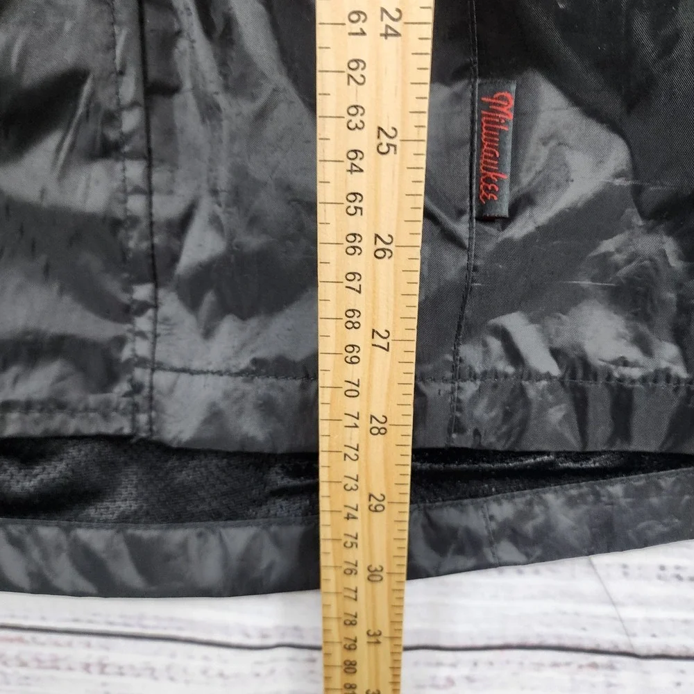 Milwaukee Motorcycle Rain Jacket Small‎ Nylon Windbreaker Cinch Waist Mesh Lined